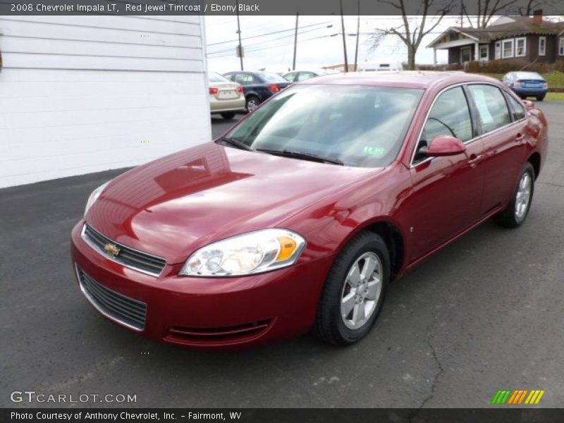 Red Jewel Tintcoat / Ebony Black 2008 Chevrolet Impala LT