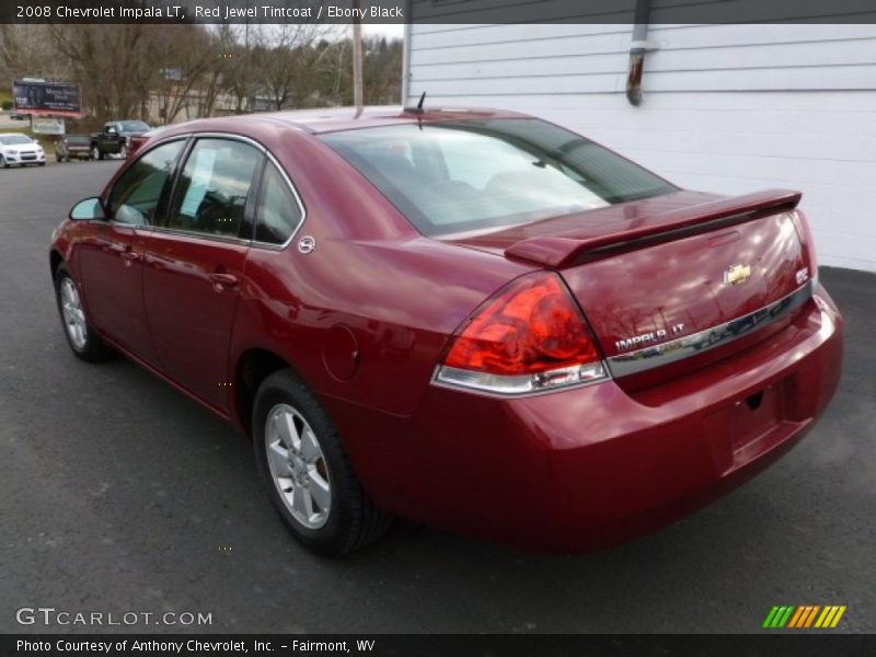 Red Jewel Tintcoat / Ebony Black 2008 Chevrolet Impala LT