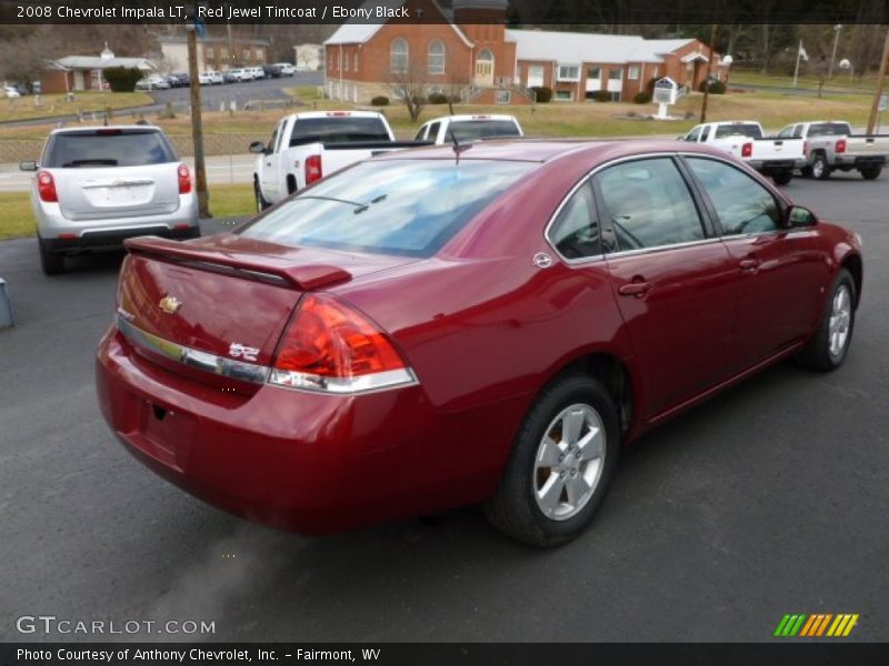 Red Jewel Tintcoat / Ebony Black 2008 Chevrolet Impala LT