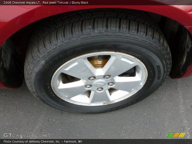 Red Jewel Tintcoat / Ebony Black 2008 Chevrolet Impala LT
