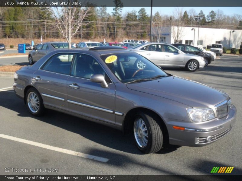 Steel Gray / Black 2005 Hyundai XG350 L