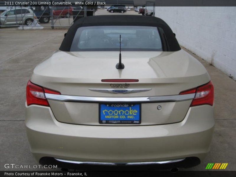 White Gold / Black 2011 Chrysler 200 Limited Convertible