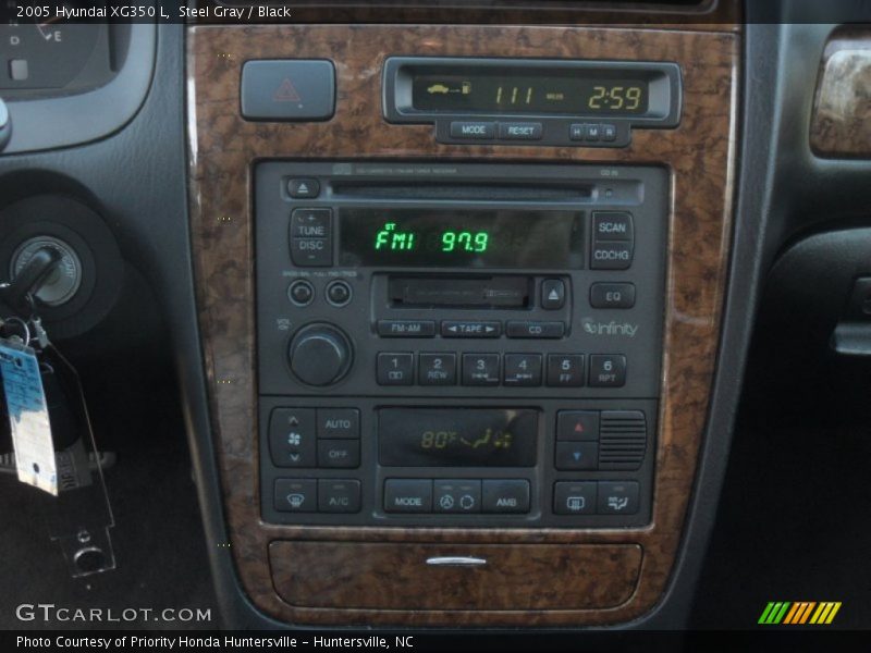 Steel Gray / Black 2005 Hyundai XG350 L