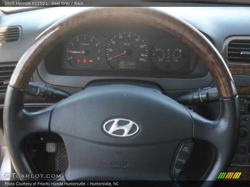 Steel Gray / Black 2005 Hyundai XG350 L