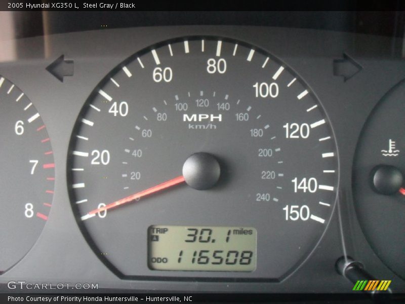Steel Gray / Black 2005 Hyundai XG350 L