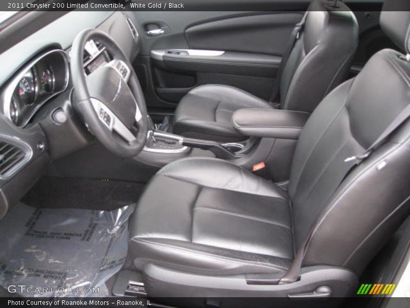 White Gold / Black 2011 Chrysler 200 Limited Convertible