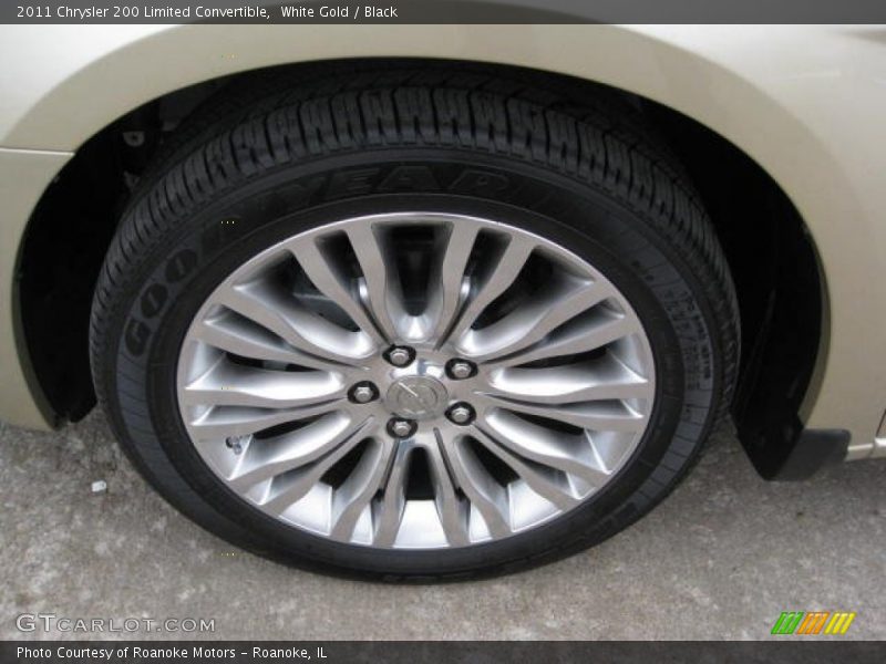 White Gold / Black 2011 Chrysler 200 Limited Convertible