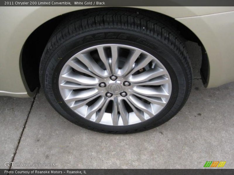White Gold / Black 2011 Chrysler 200 Limited Convertible