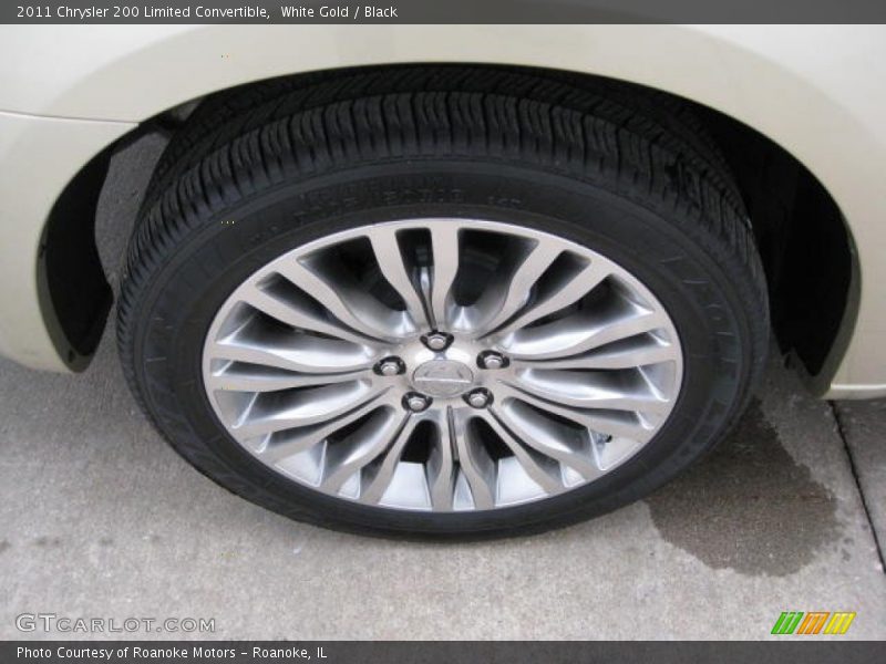 White Gold / Black 2011 Chrysler 200 Limited Convertible