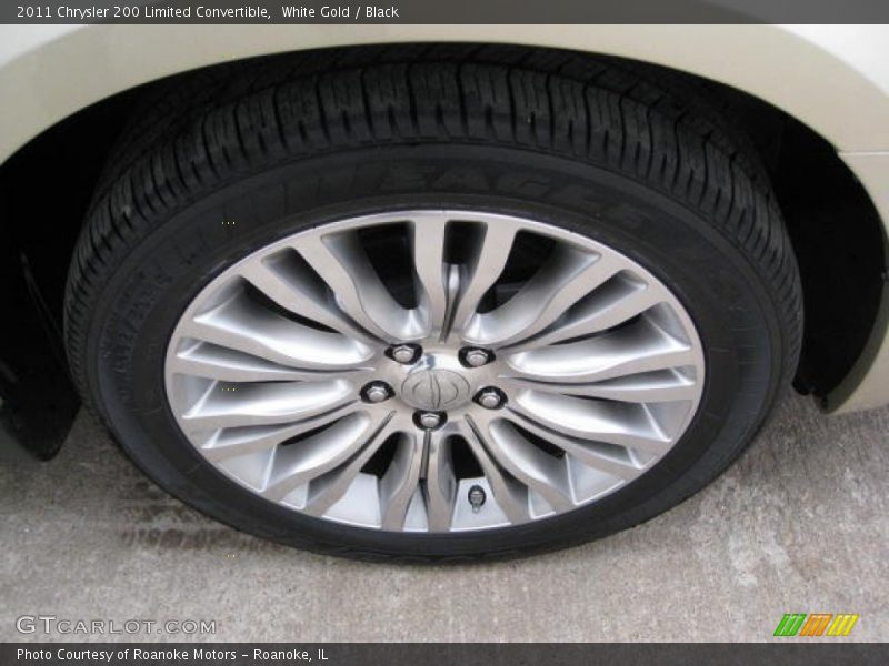 White Gold / Black 2011 Chrysler 200 Limited Convertible