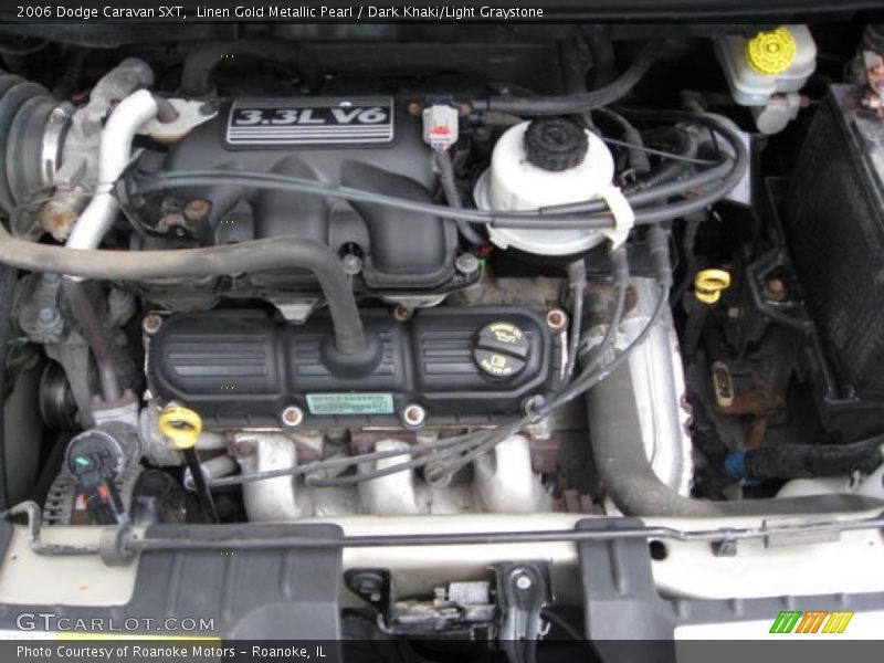 Linen Gold Metallic Pearl / Dark Khaki/Light Graystone 2006 Dodge Caravan SXT