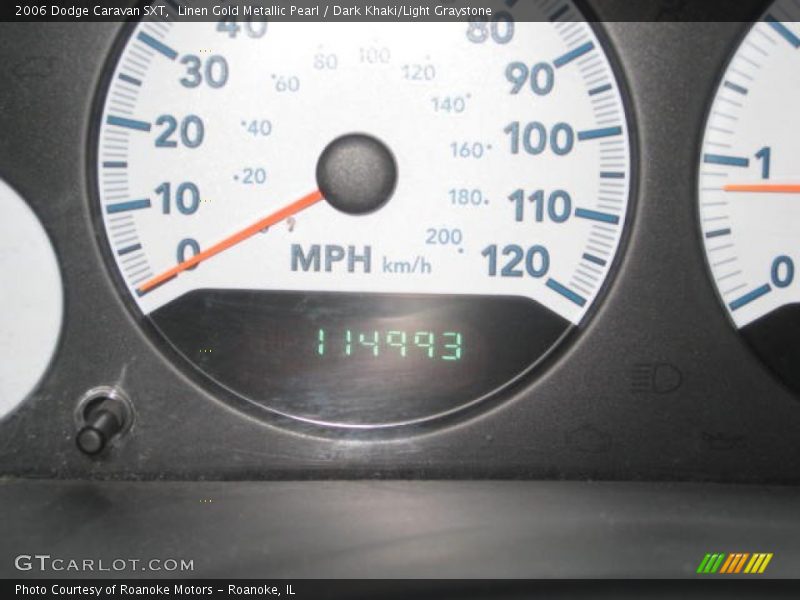 Linen Gold Metallic Pearl / Dark Khaki/Light Graystone 2006 Dodge Caravan SXT