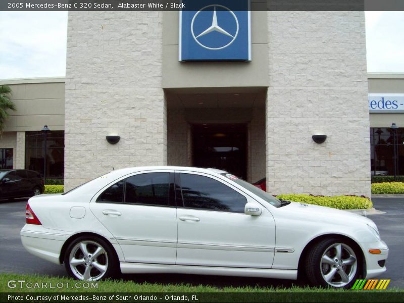 Alabaster White / Black 2005 Mercedes-Benz C 320 Sedan