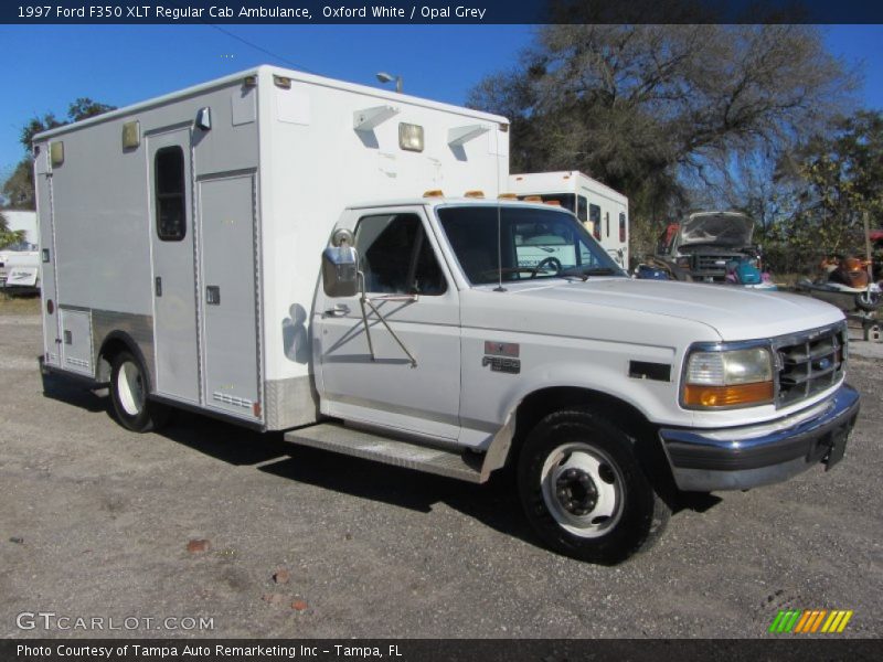 Front 3/4 View of 1997 F350 XLT Regular Cab Ambulance