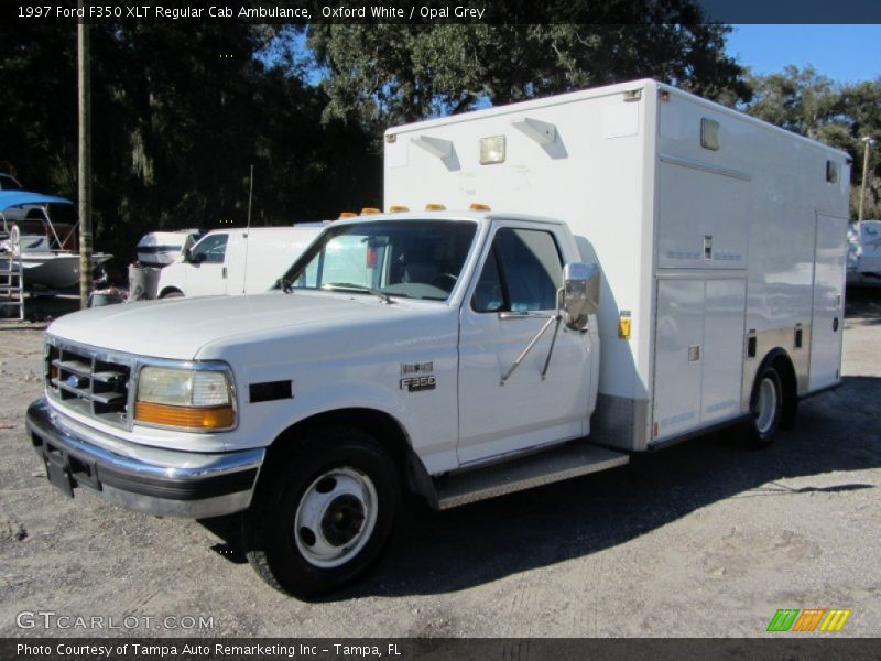 Front 3/4 View of 1997 F350 XLT Regular Cab Ambulance