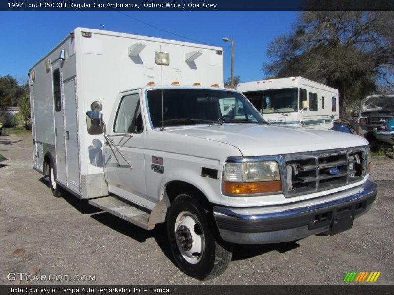 Front 3/4 View of 1997 F350 XLT Regular Cab Ambulance