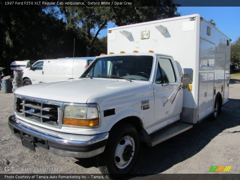 Front 3/4 View of 1997 F350 XLT Regular Cab Ambulance