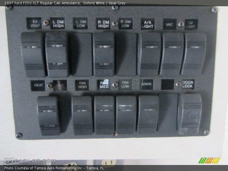 Controls of 1997 F350 XLT Regular Cab Ambulance
