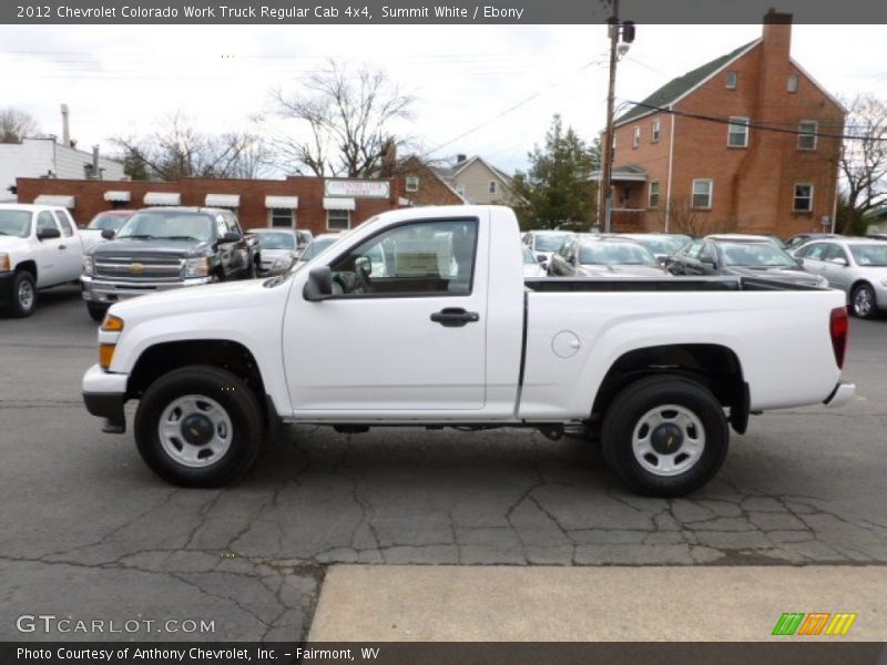 Summit White / Ebony 2012 Chevrolet Colorado Work Truck Regular Cab 4x4
