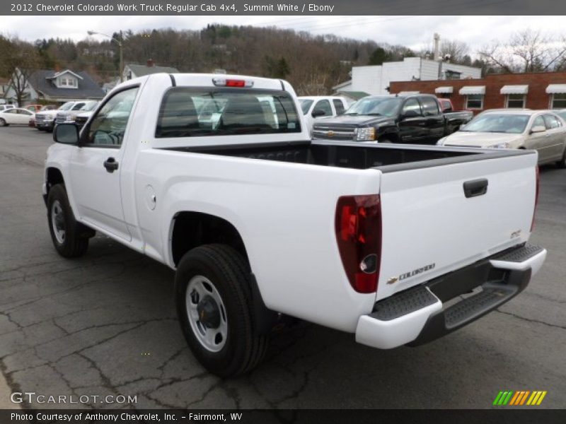 Summit White / Ebony 2012 Chevrolet Colorado Work Truck Regular Cab 4x4