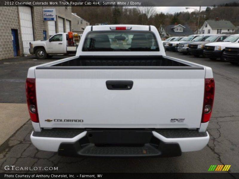 Summit White / Ebony 2012 Chevrolet Colorado Work Truck Regular Cab 4x4