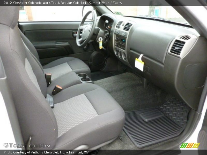 Summit White / Ebony 2012 Chevrolet Colorado Work Truck Regular Cab 4x4