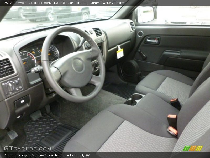Summit White / Ebony 2012 Chevrolet Colorado Work Truck Regular Cab 4x4