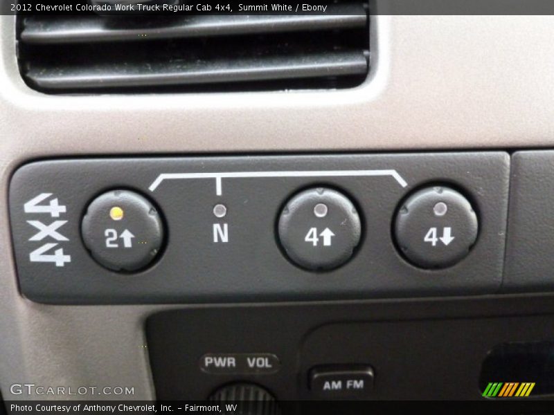 Summit White / Ebony 2012 Chevrolet Colorado Work Truck Regular Cab 4x4