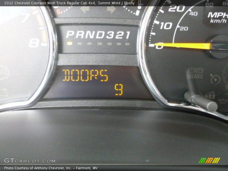 Summit White / Ebony 2012 Chevrolet Colorado Work Truck Regular Cab 4x4