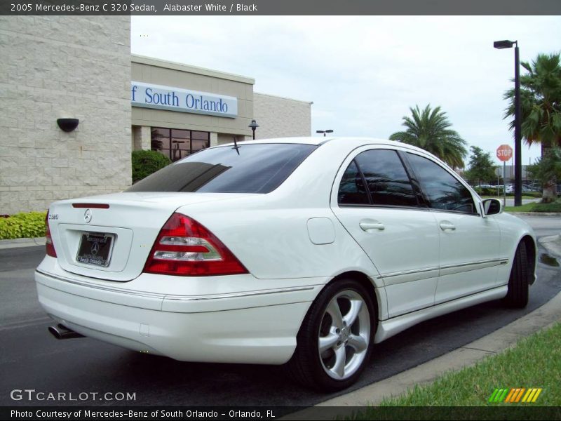 Alabaster White / Black 2005 Mercedes-Benz C 320 Sedan