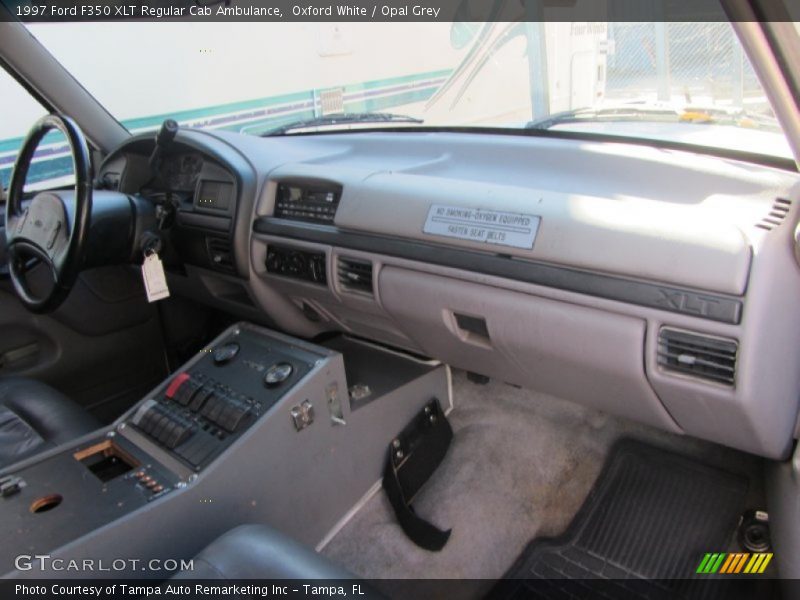 Dashboard of 1997 F350 XLT Regular Cab Ambulance