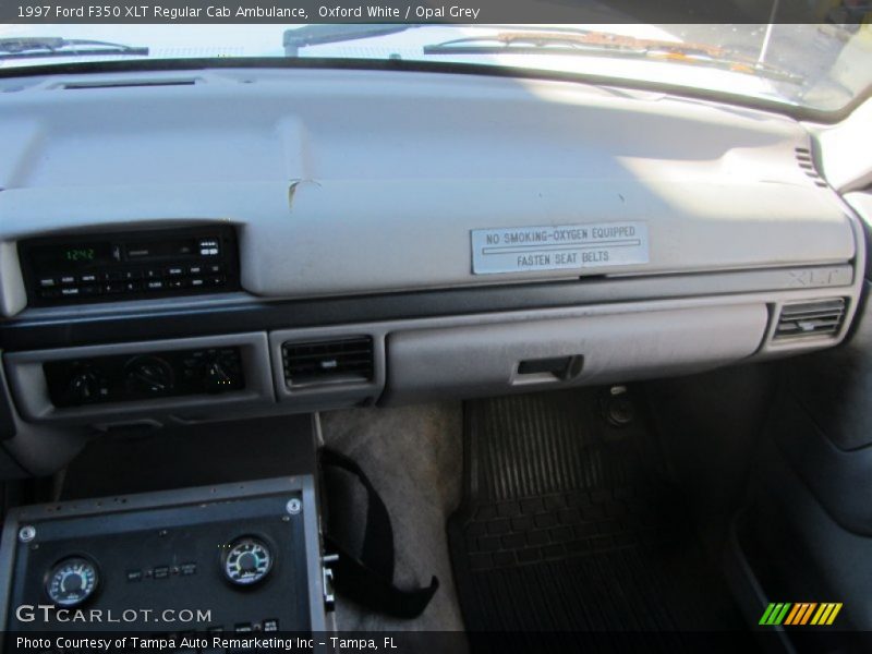 Dashboard of 1997 F350 XLT Regular Cab Ambulance