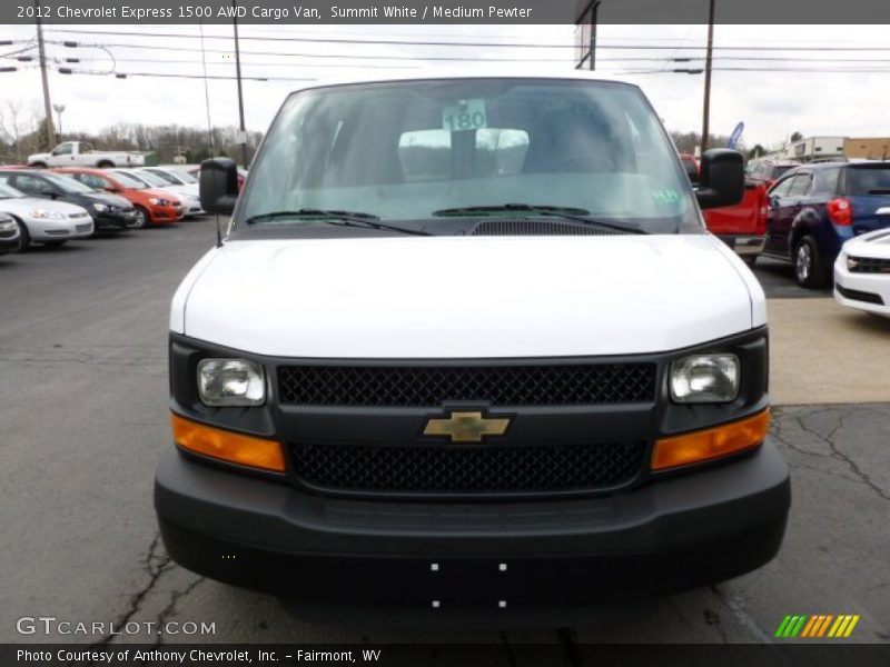 Summit White / Medium Pewter 2012 Chevrolet Express 1500 AWD Cargo Van