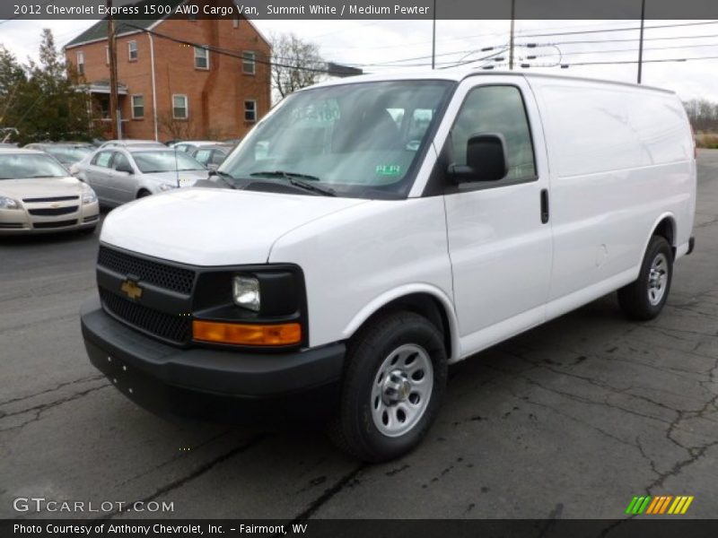 Summit White / Medium Pewter 2012 Chevrolet Express 1500 AWD Cargo Van