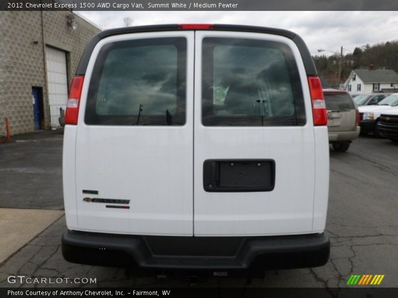 Summit White / Medium Pewter 2012 Chevrolet Express 1500 AWD Cargo Van