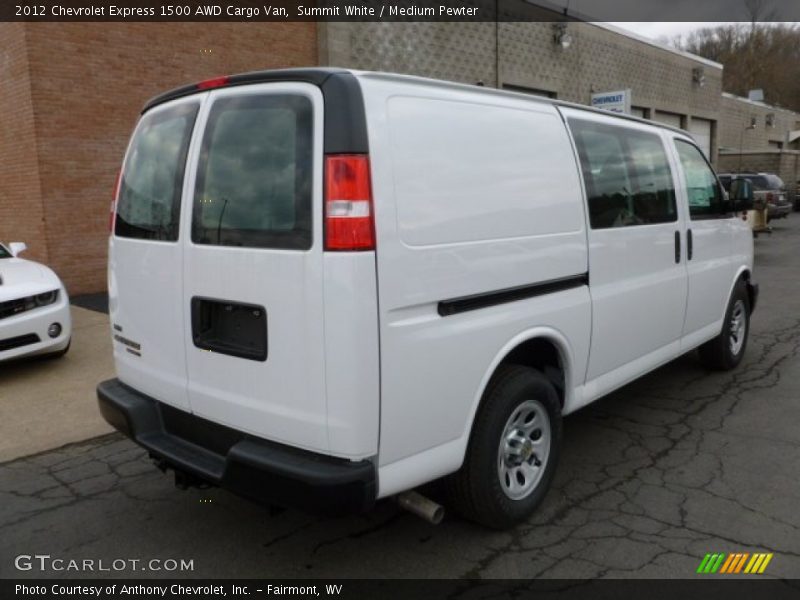 Summit White / Medium Pewter 2012 Chevrolet Express 1500 AWD Cargo Van