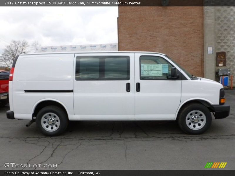 Summit White / Medium Pewter 2012 Chevrolet Express 1500 AWD Cargo Van