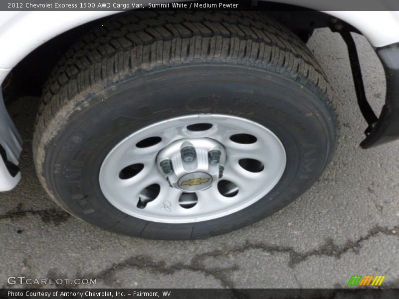 Summit White / Medium Pewter 2012 Chevrolet Express 1500 AWD Cargo Van