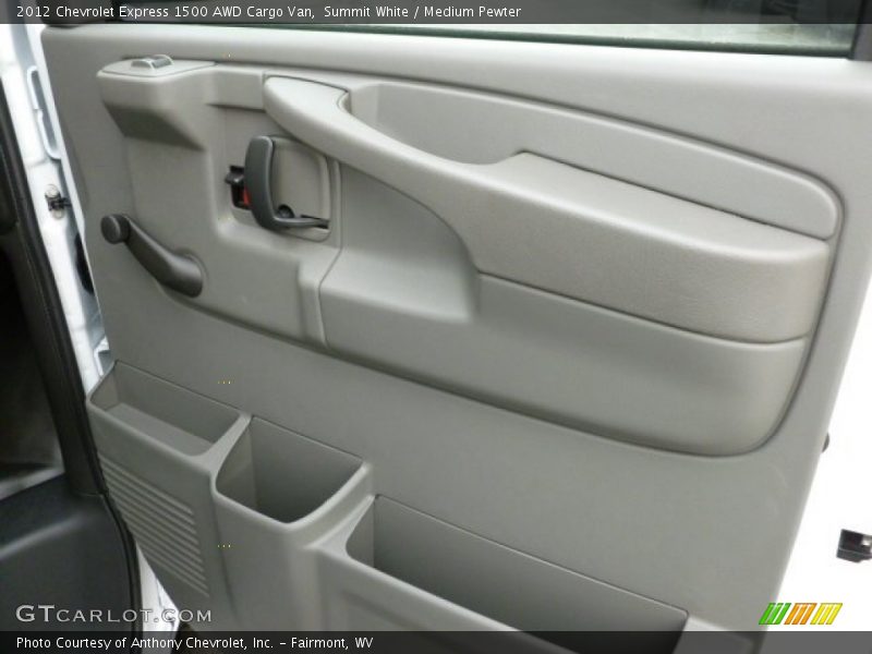 Summit White / Medium Pewter 2012 Chevrolet Express 1500 AWD Cargo Van