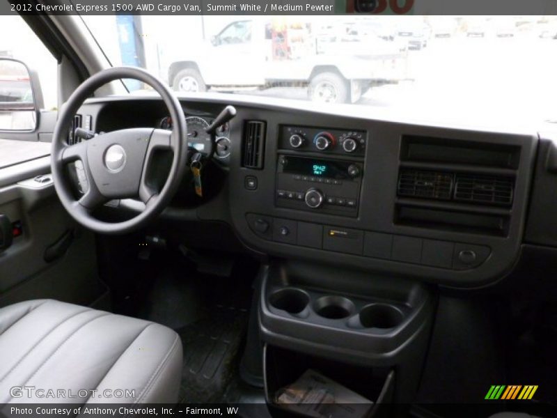 Summit White / Medium Pewter 2012 Chevrolet Express 1500 AWD Cargo Van