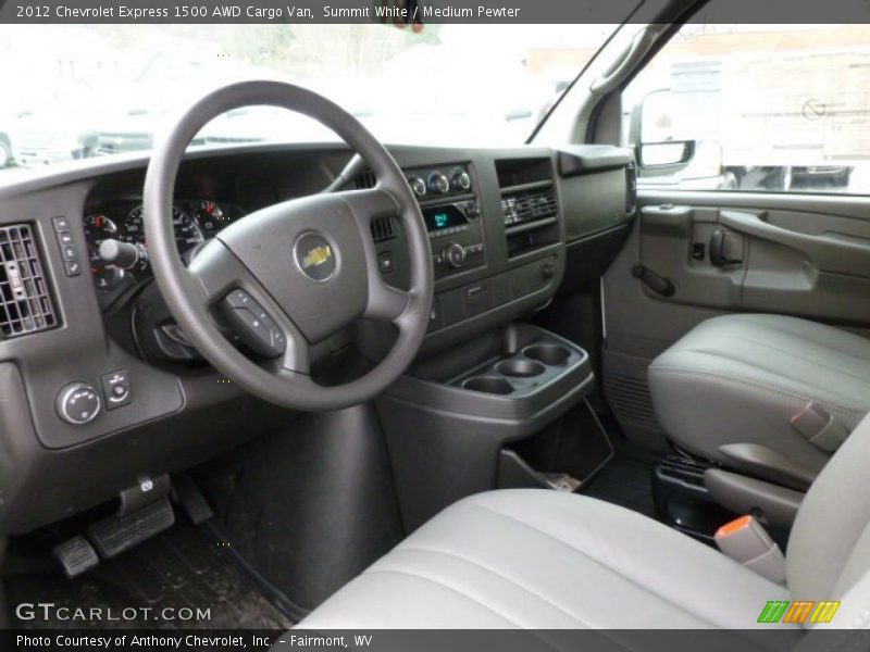 Summit White / Medium Pewter 2012 Chevrolet Express 1500 AWD Cargo Van
