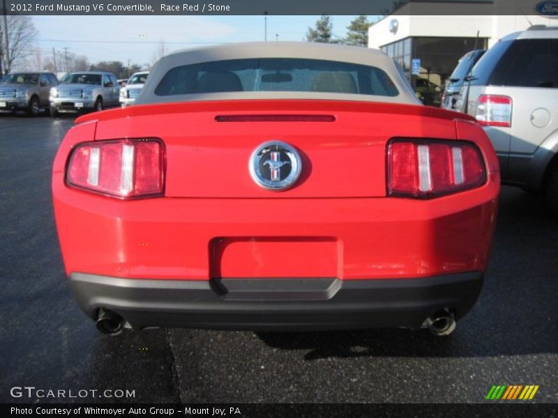Race Red / Stone 2012 Ford Mustang V6 Convertible