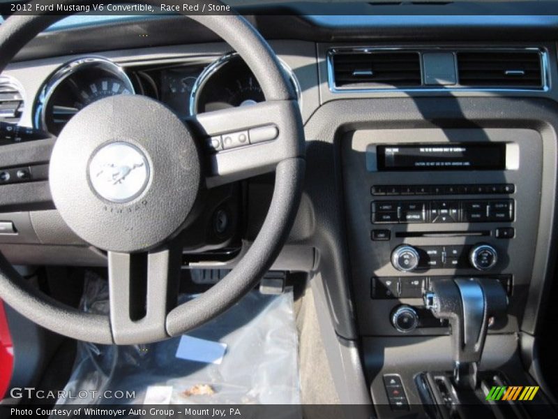 Race Red / Stone 2012 Ford Mustang V6 Convertible