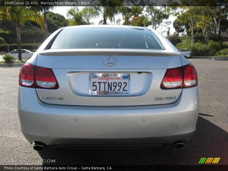 Mercury Silver Metallic / Black 2006 Lexus GS 430