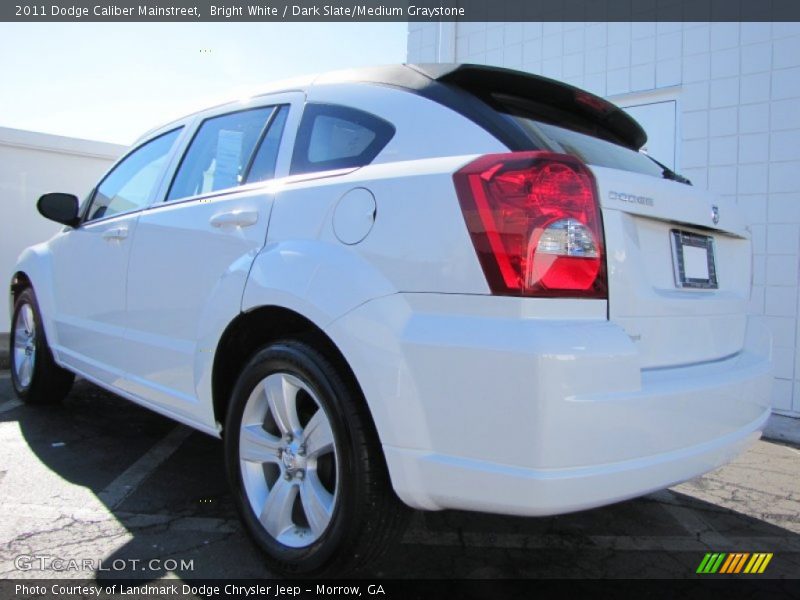 Bright White / Dark Slate/Medium Graystone 2011 Dodge Caliber Mainstreet