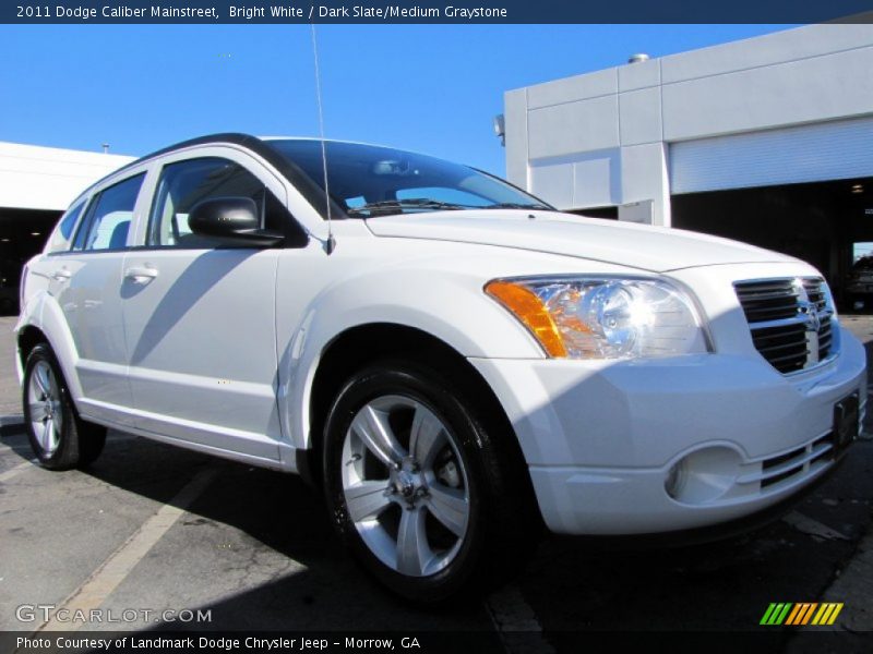 Bright White / Dark Slate/Medium Graystone 2011 Dodge Caliber Mainstreet