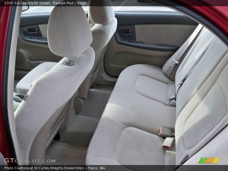 Radiant Red / Beige 2005 Kia Spectra EX Sedan
