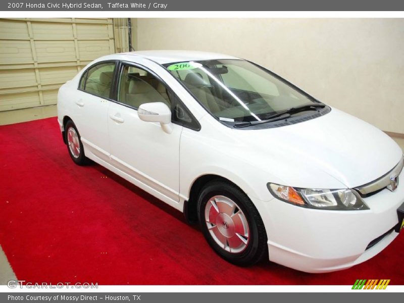 Taffeta White / Gray 2007 Honda Civic Hybrid Sedan