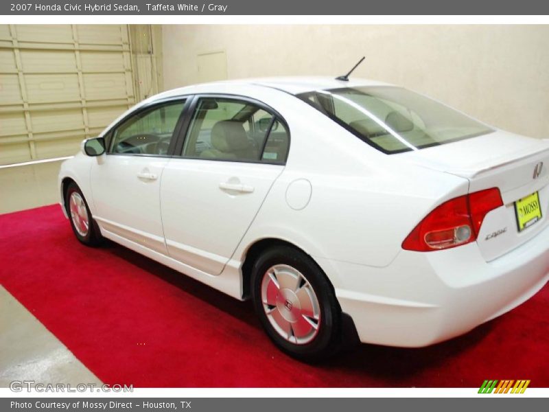 Taffeta White / Gray 2007 Honda Civic Hybrid Sedan