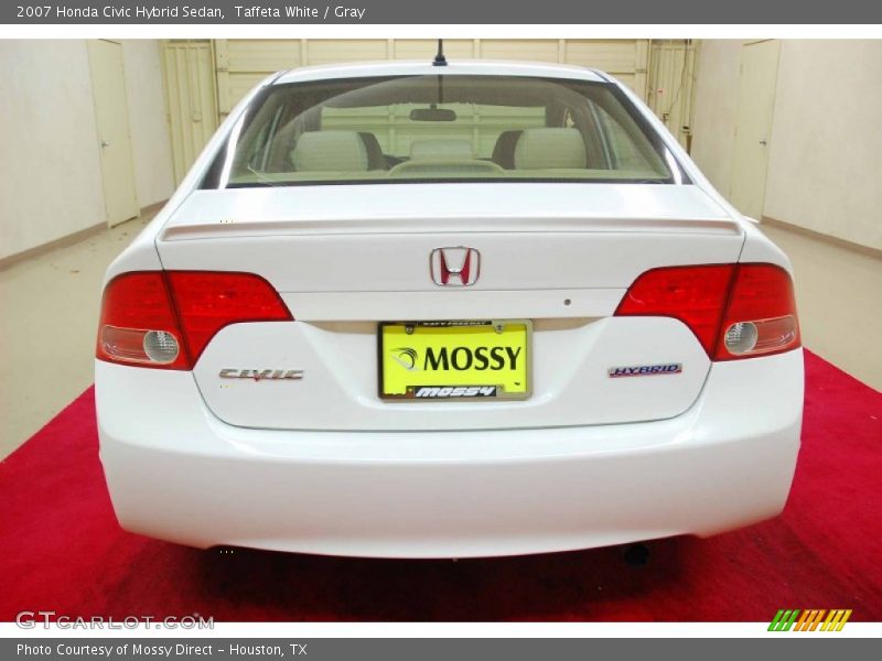 Taffeta White / Gray 2007 Honda Civic Hybrid Sedan